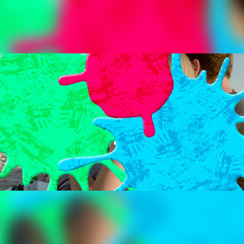 インクが弾けるトランジション