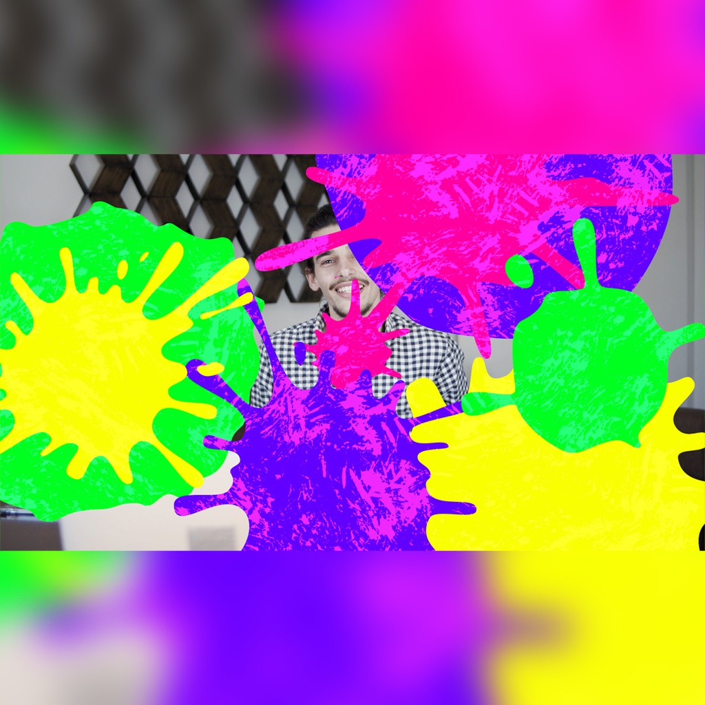 インクが弾けるトランジション