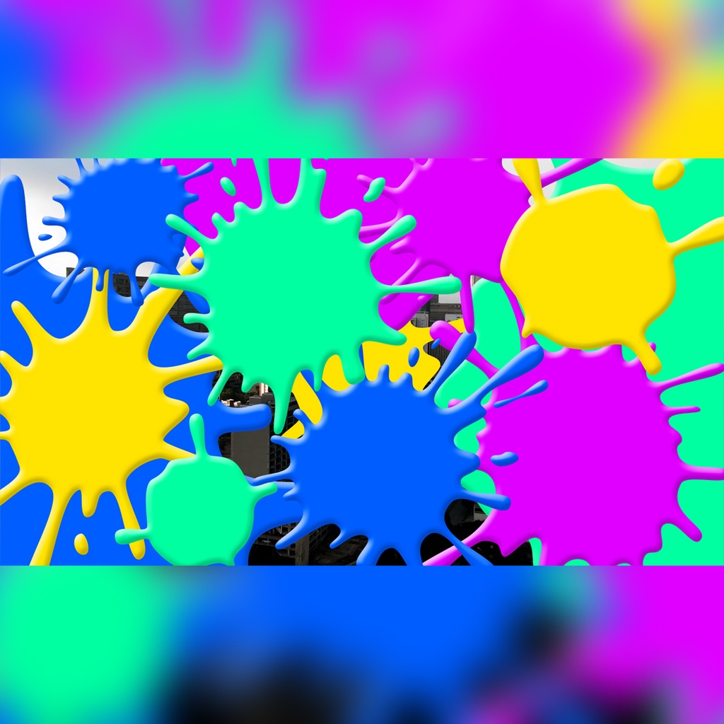 インクが弾けるトランジション