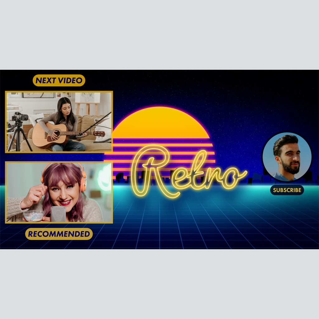 レトロな未来都市の終了画面