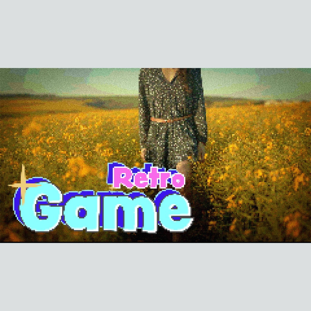 ドット絵風加工タイトル