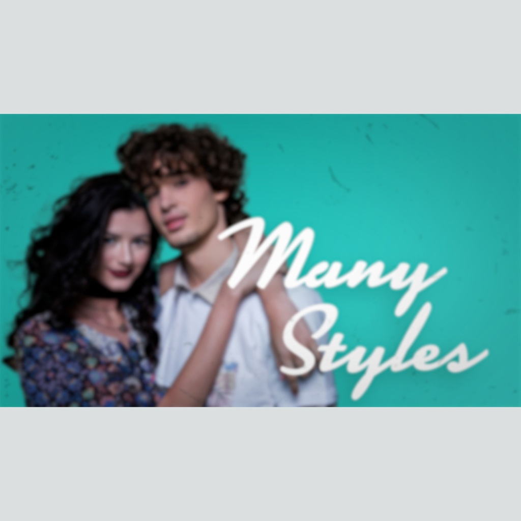 スライドするレトロなタイトル