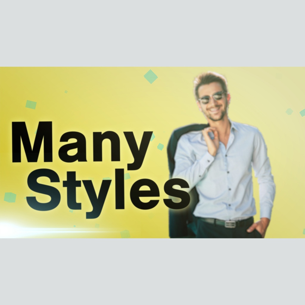 ズームするダイナミックなタイトル