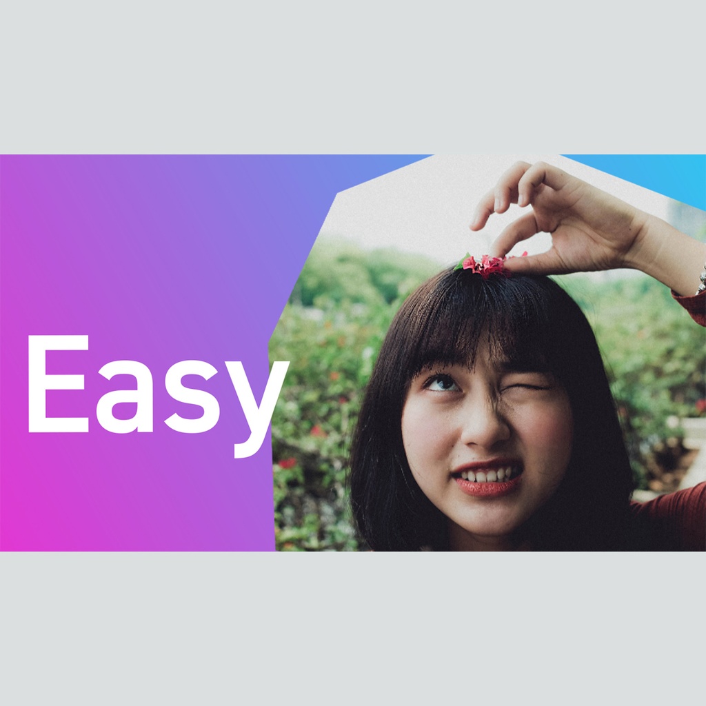 ズームするダイナミックなタイトル