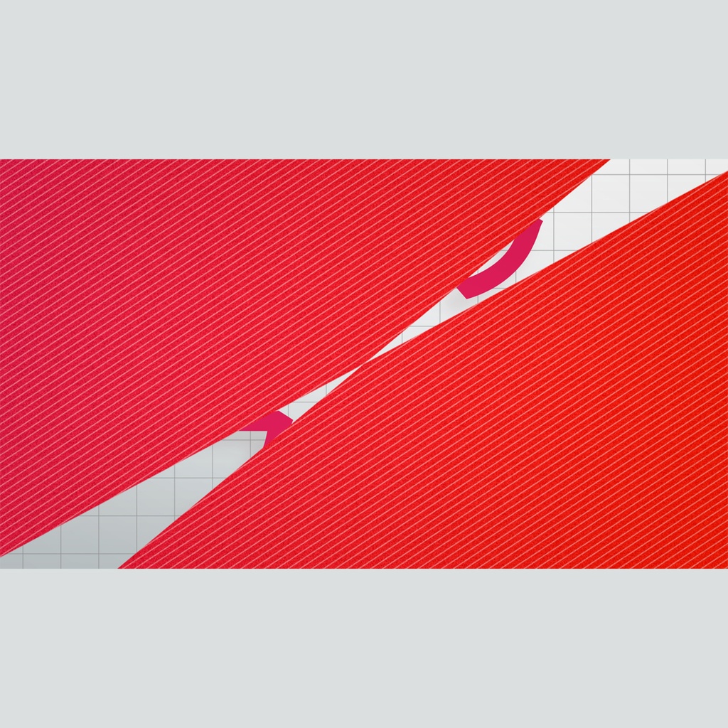 回転するカラフルなタイトル