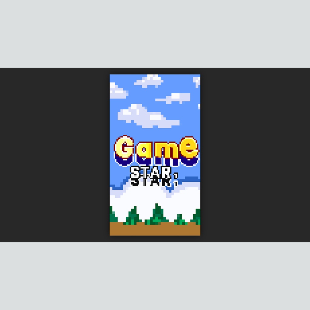 【縦】ドット絵のゲーム風タイトル