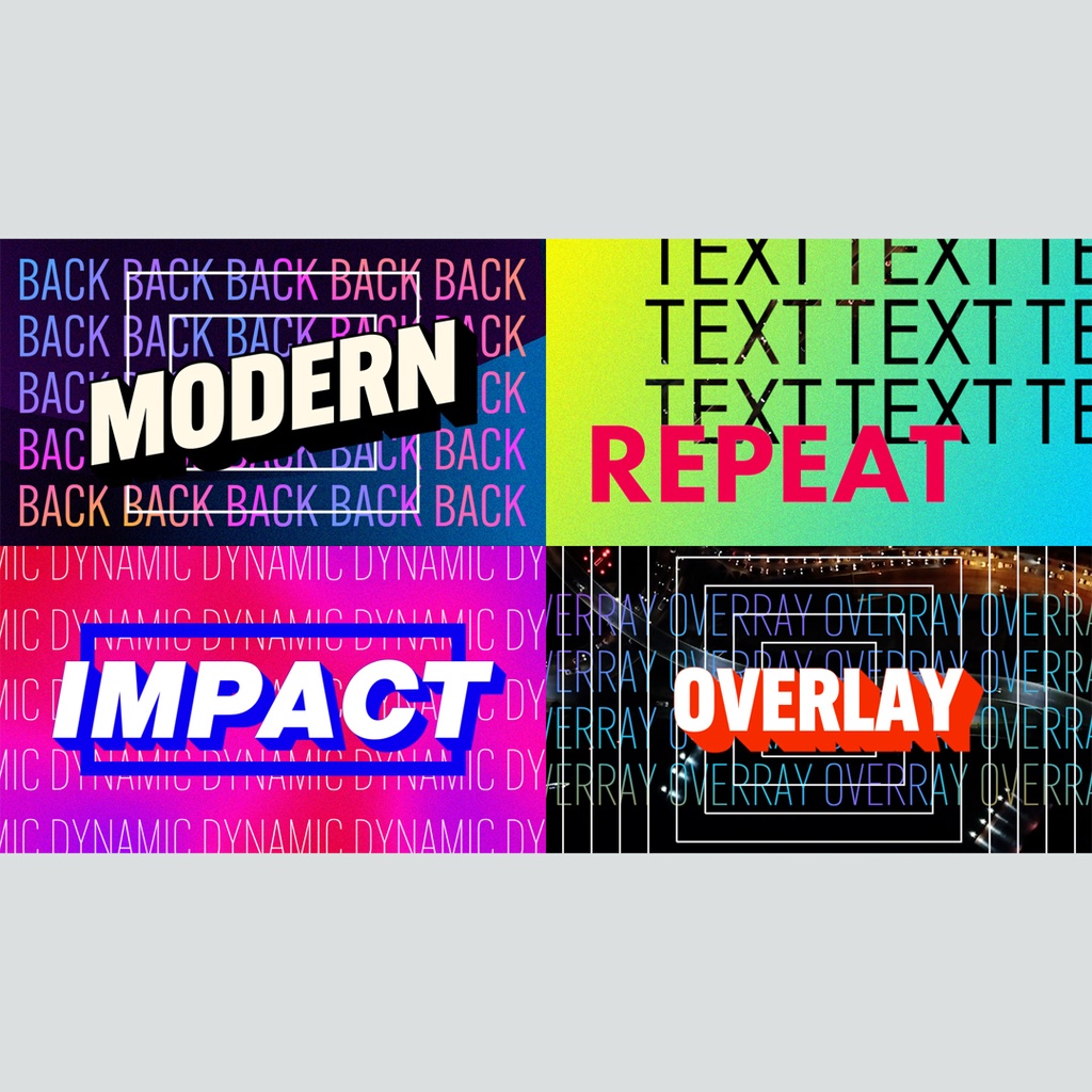 モダンな繰り返しテキストのタイトル