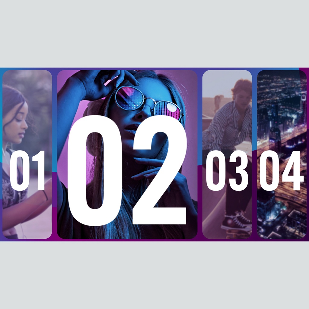 滑らかに並ぶタイトル