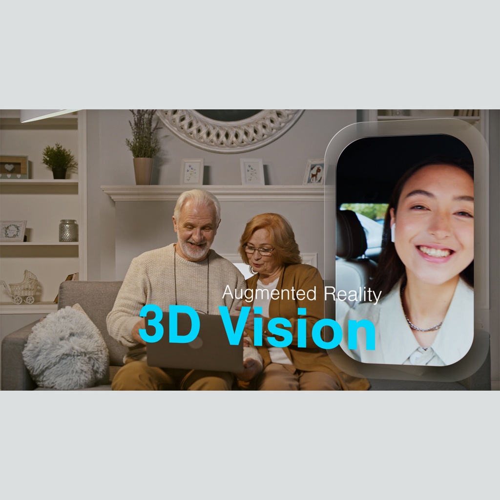 拡張現実のガラス質感空間UI