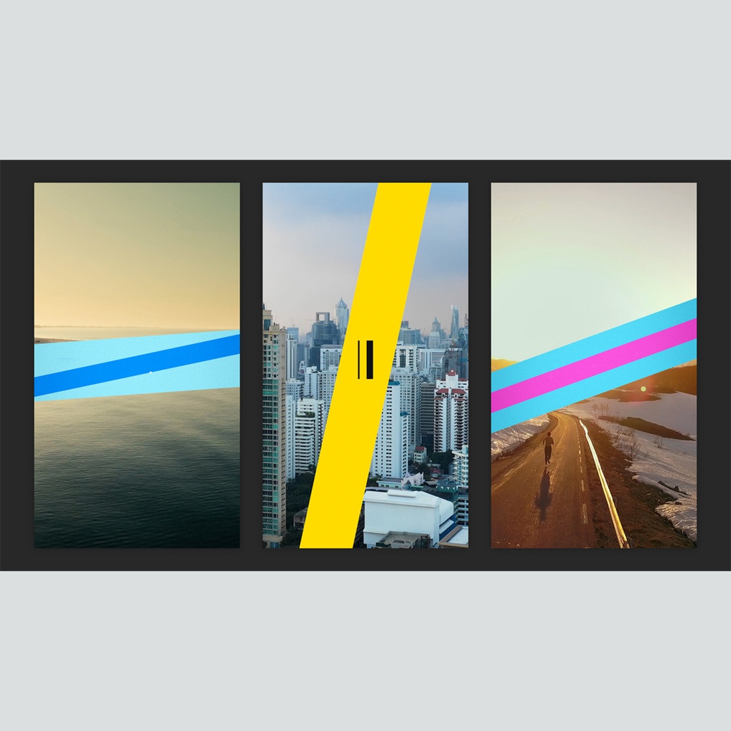 【縦】線がワイプするタイトル