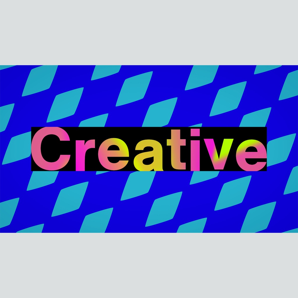 クリエイティブなグラデーションのタイトル