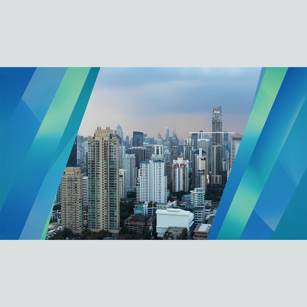 カラフルなストライプのタイトル