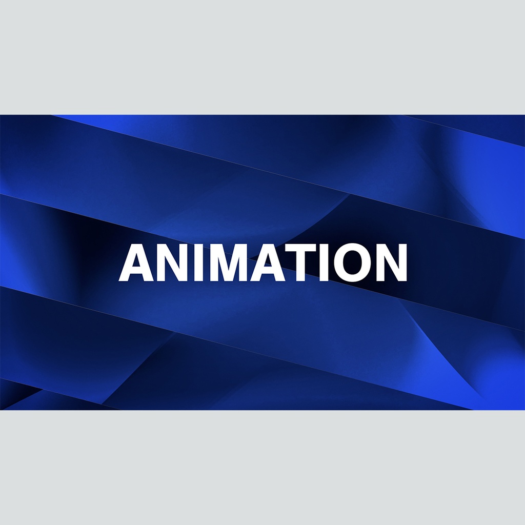 カラフルなストライプの回転タイトル