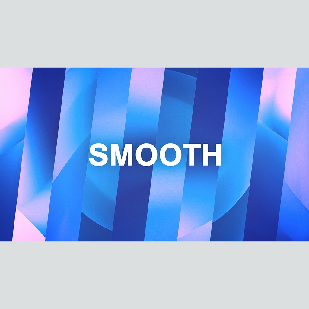 カラフルなストライプの回転タイトル