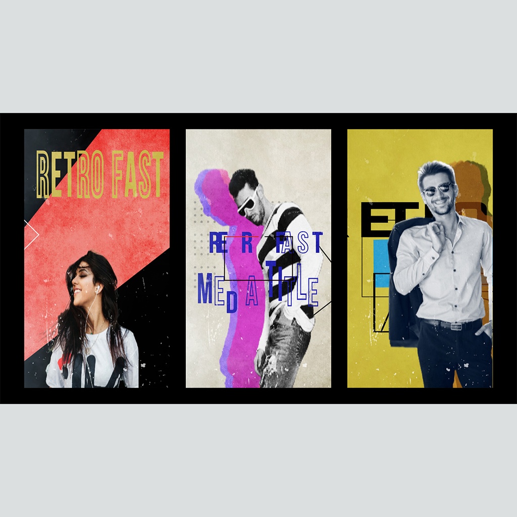 【縦】レトロでリズミカルなタイトル