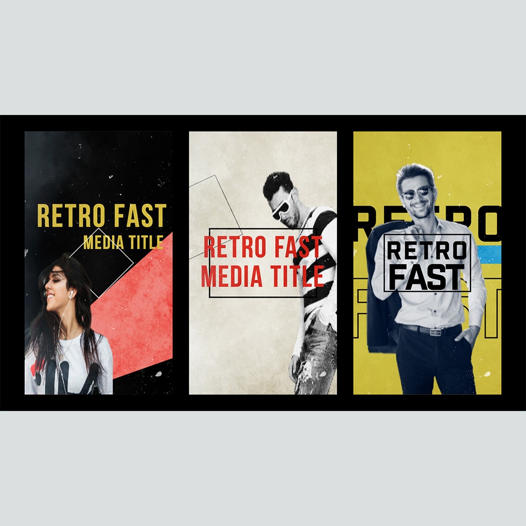 【縦】レトロでリズミカルなタイトル