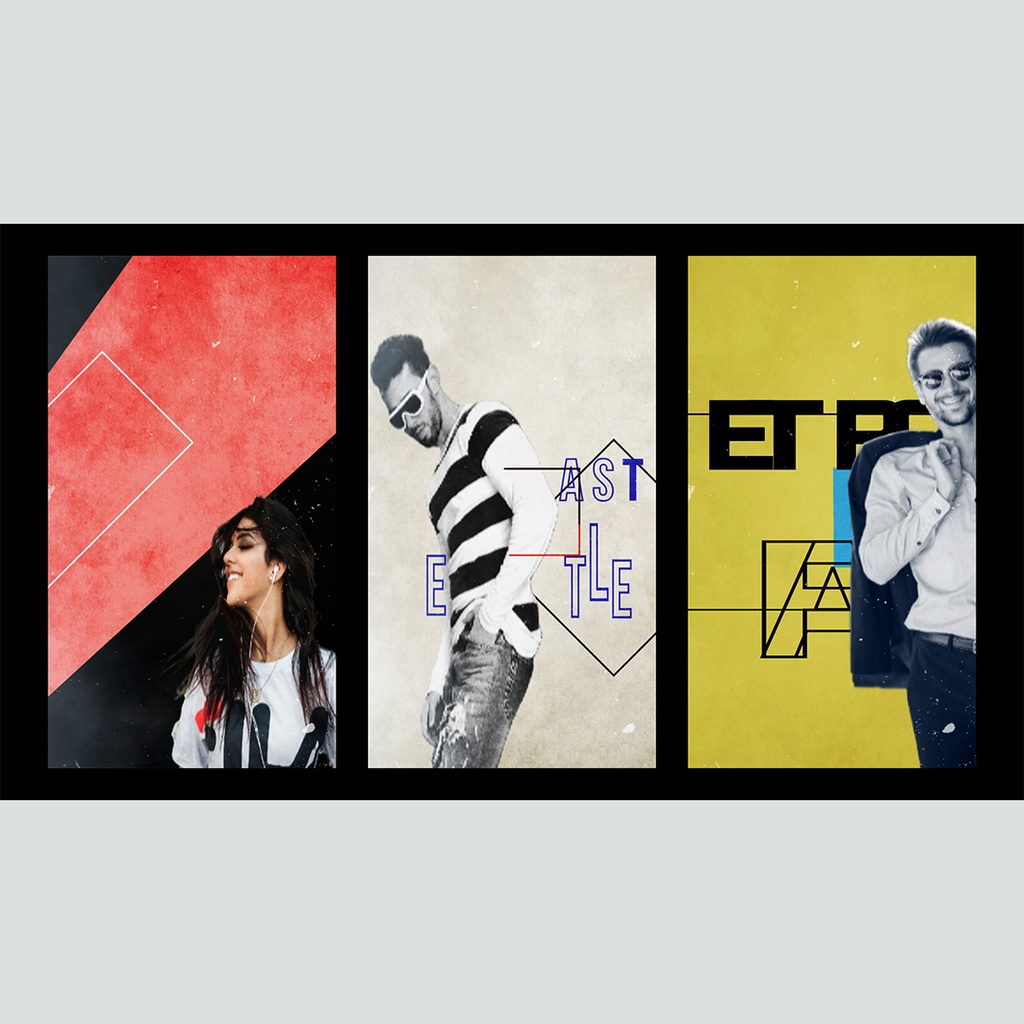 【縦】レトロでリズミカルなタイトル