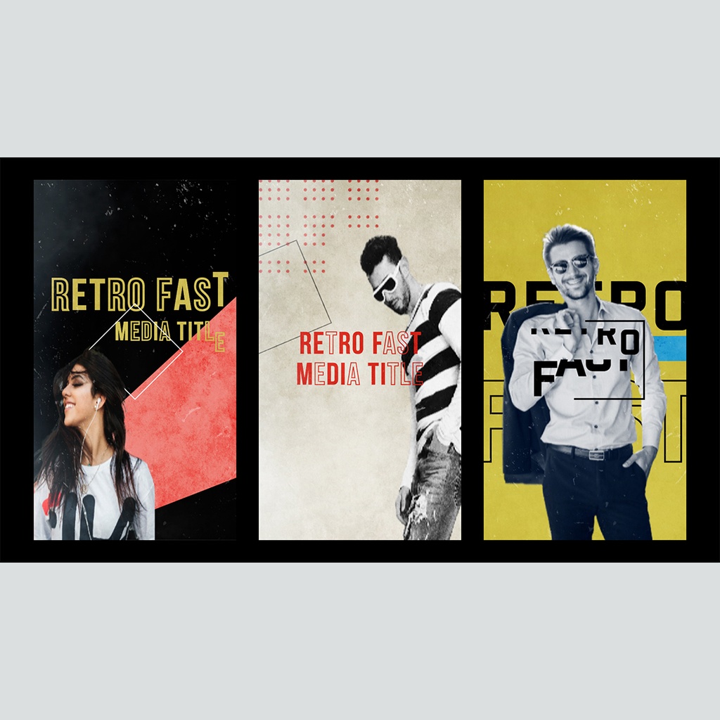 【縦】レトロでリズミカルなタイトル