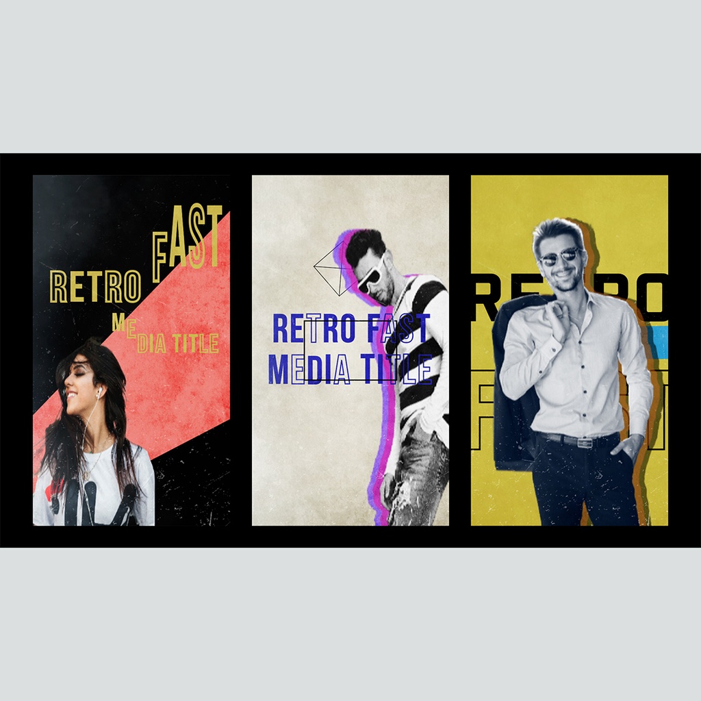 【縦】レトロでリズミカルなタイトル