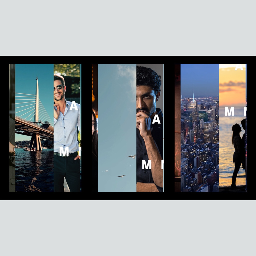 【縦】スライドするスムーズなタイトル