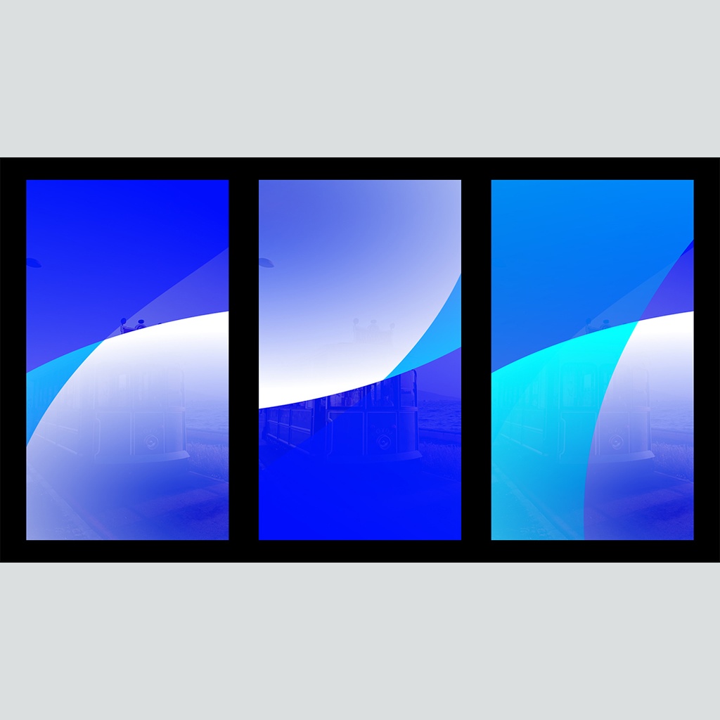 【縦】カラフルな流れるトランジション