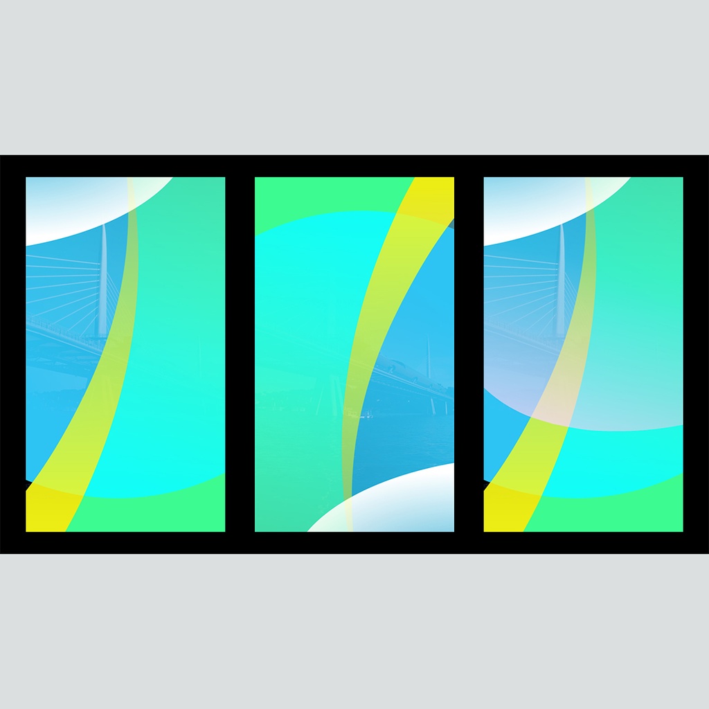 【縦】カラフルな流れるトランジション