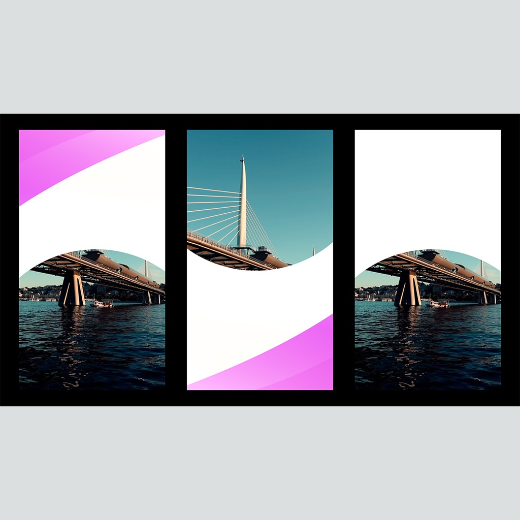 【縦】カラフルな流れるトランジション