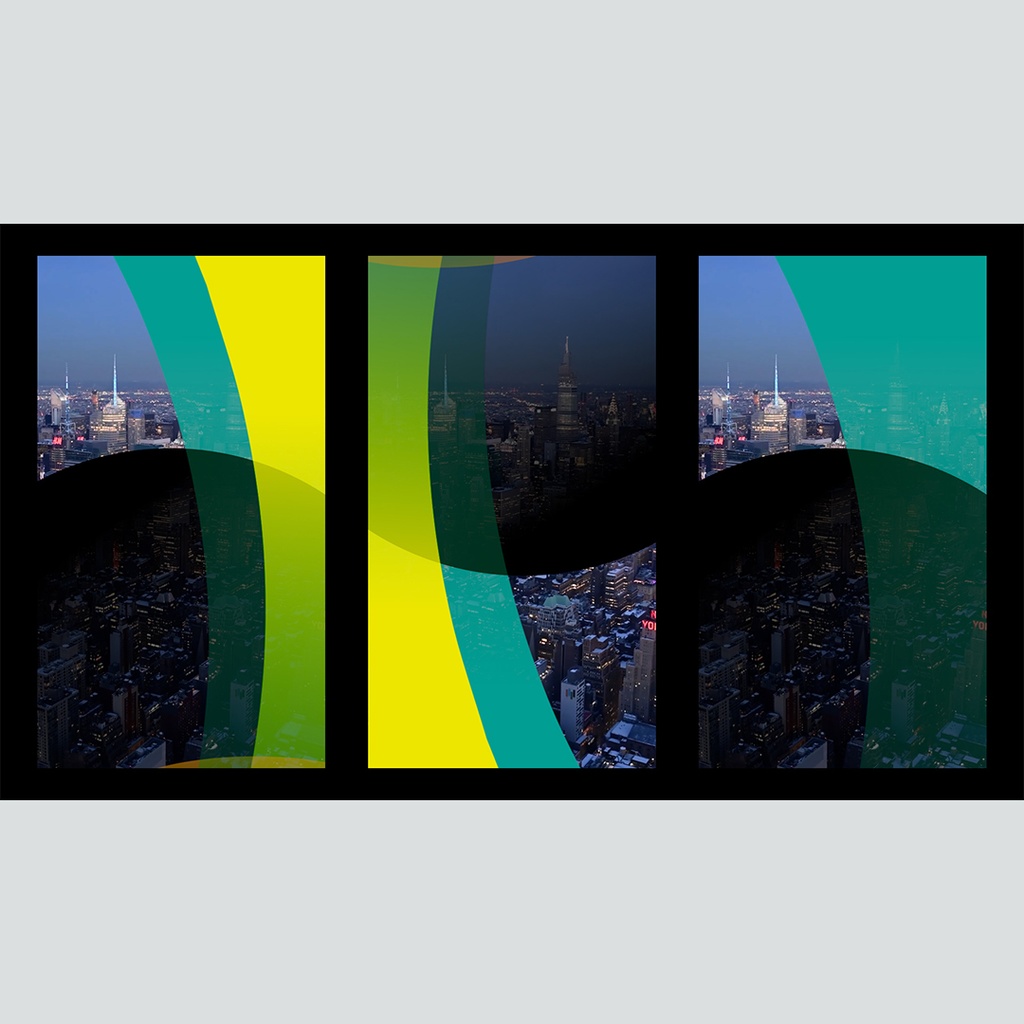 【縦】カラフルな流れるトランジション