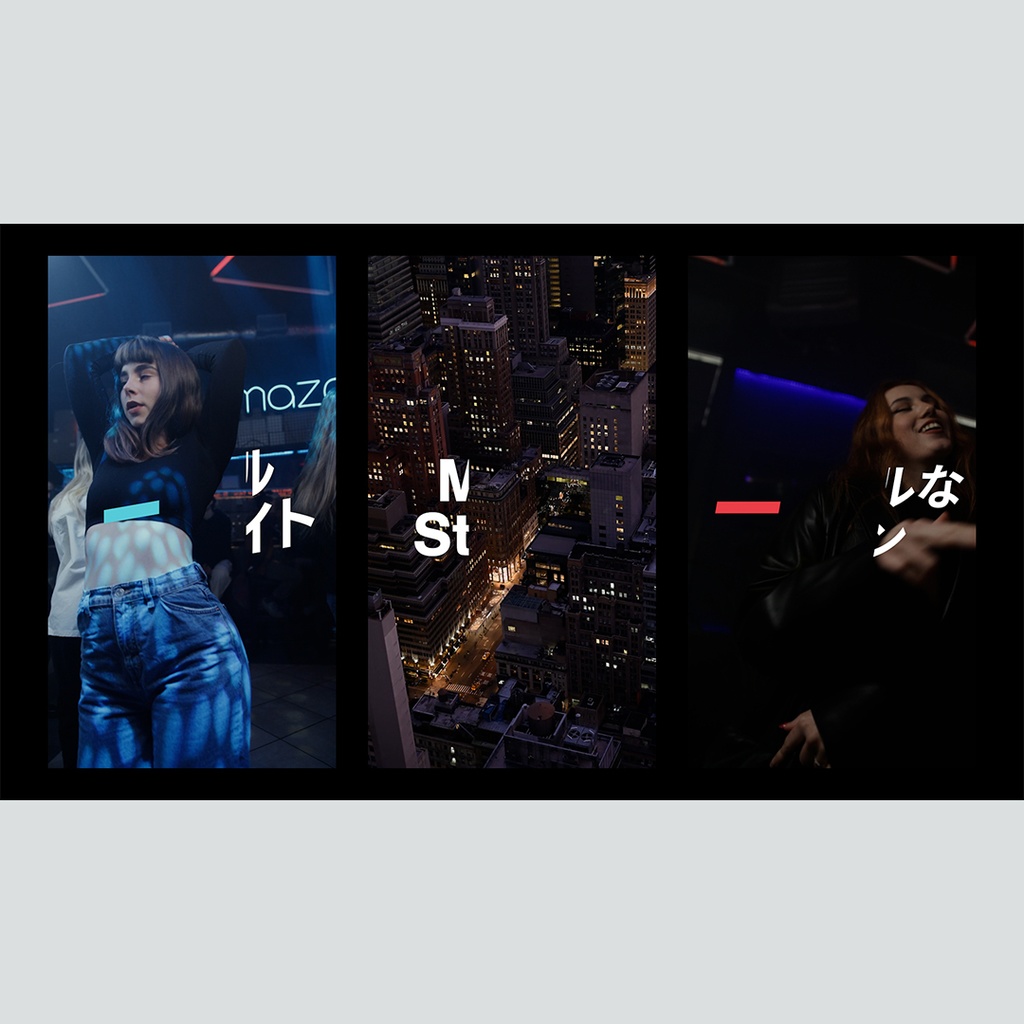 【縦】カラフルにハイライトするテロップ