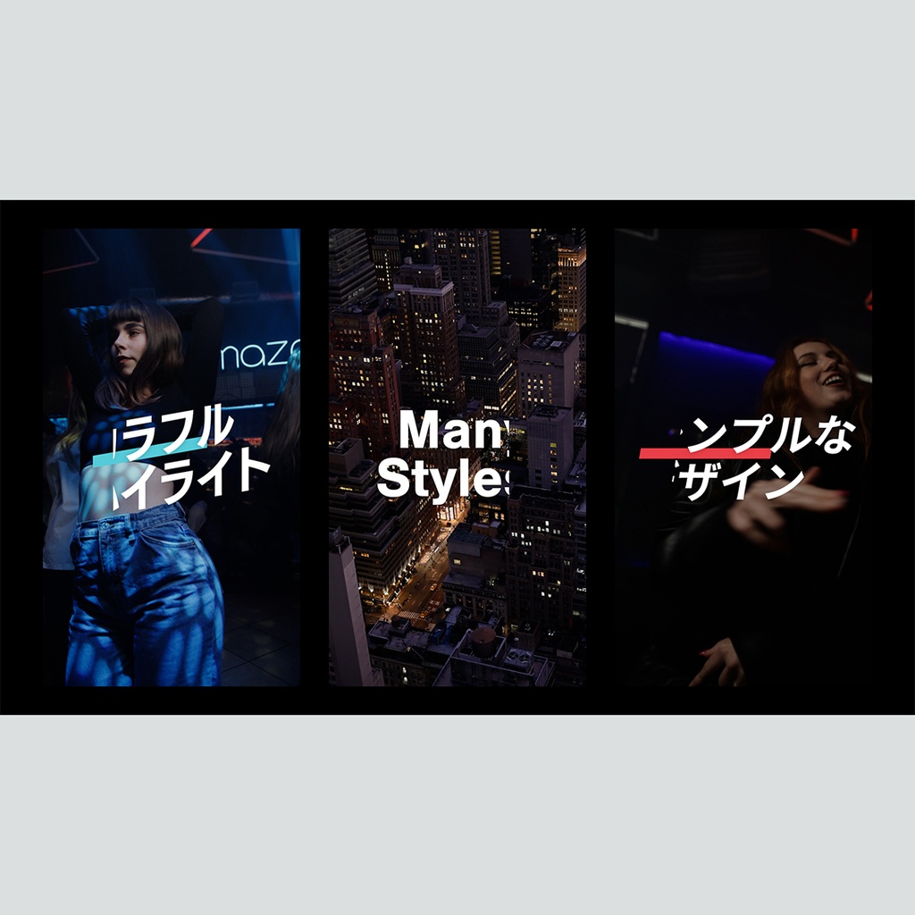 【縦】カラフルにハイライトするテロップ