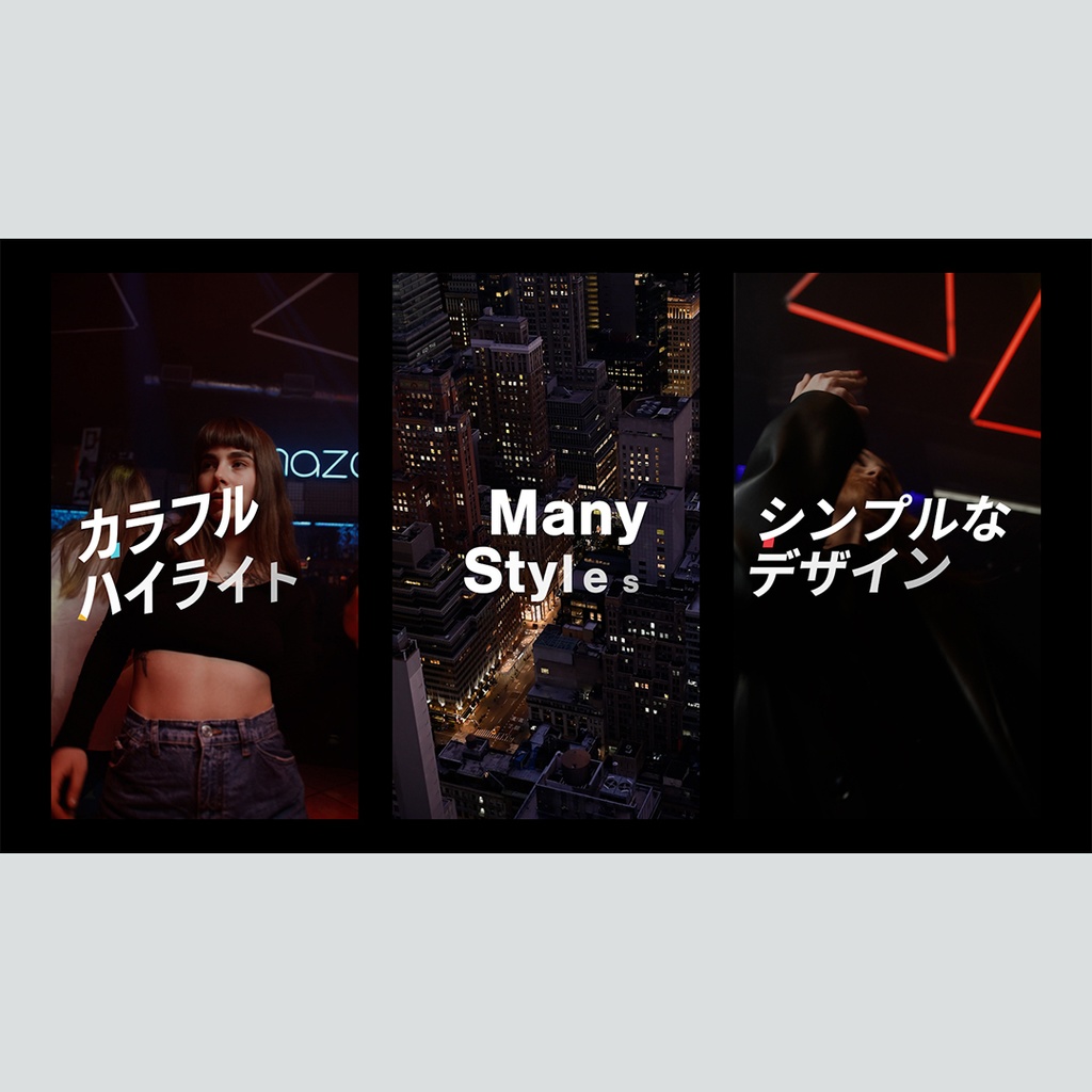 【縦】カラフルにハイライトするテロップ