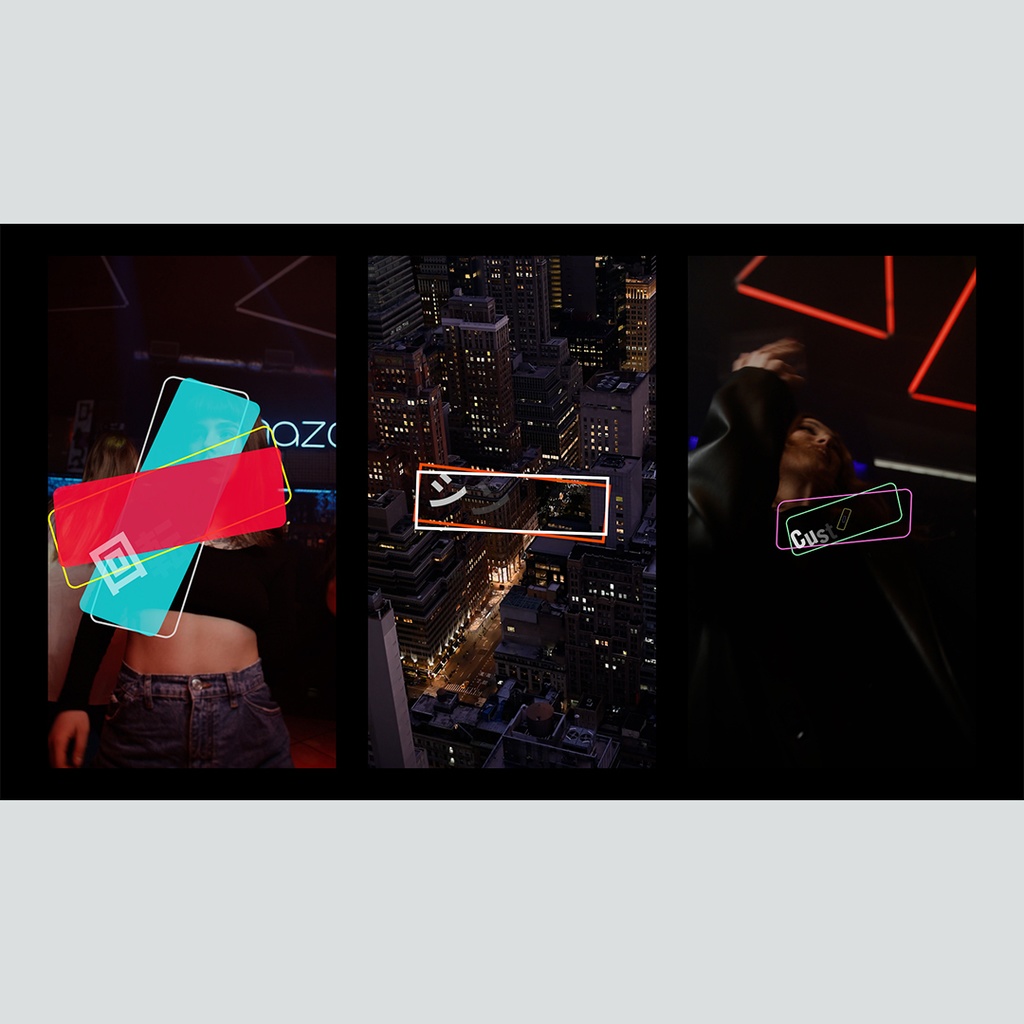 【縦】回転して重なるテロップ