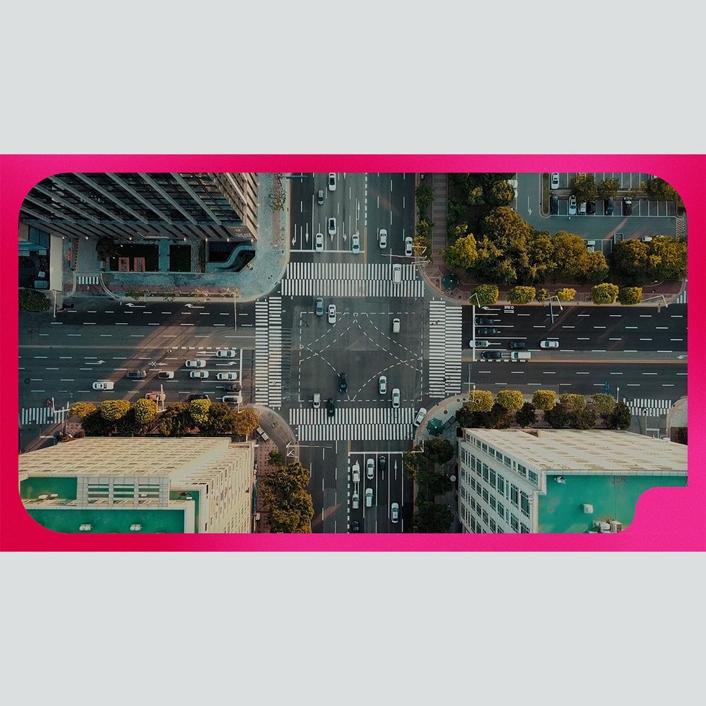 シンプルなテロップ付きフレーム