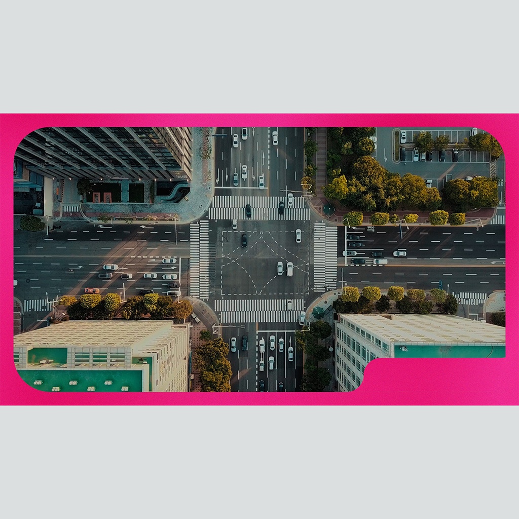 シンプルなテロップ付きフレーム