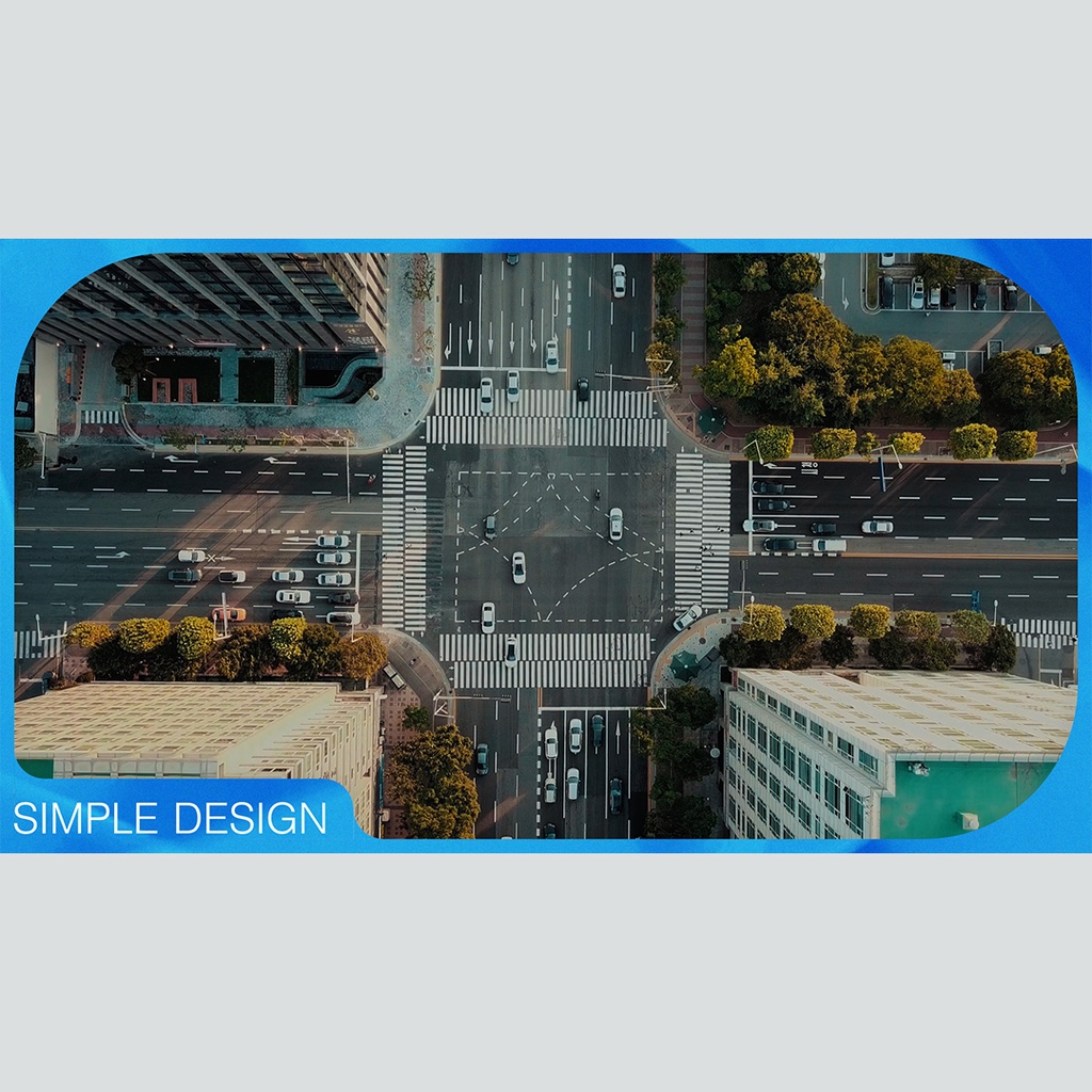 シンプルなテロップ付きフレーム