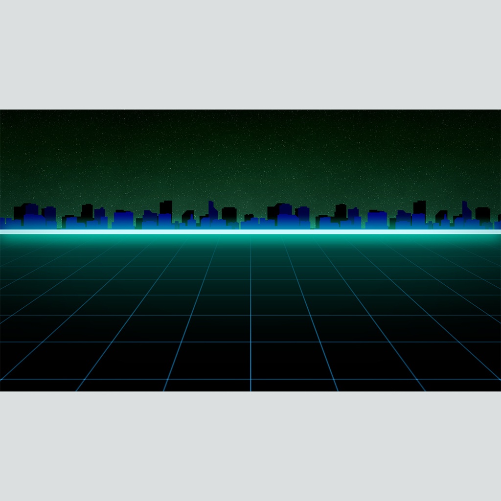 レトロな未来都市の背景