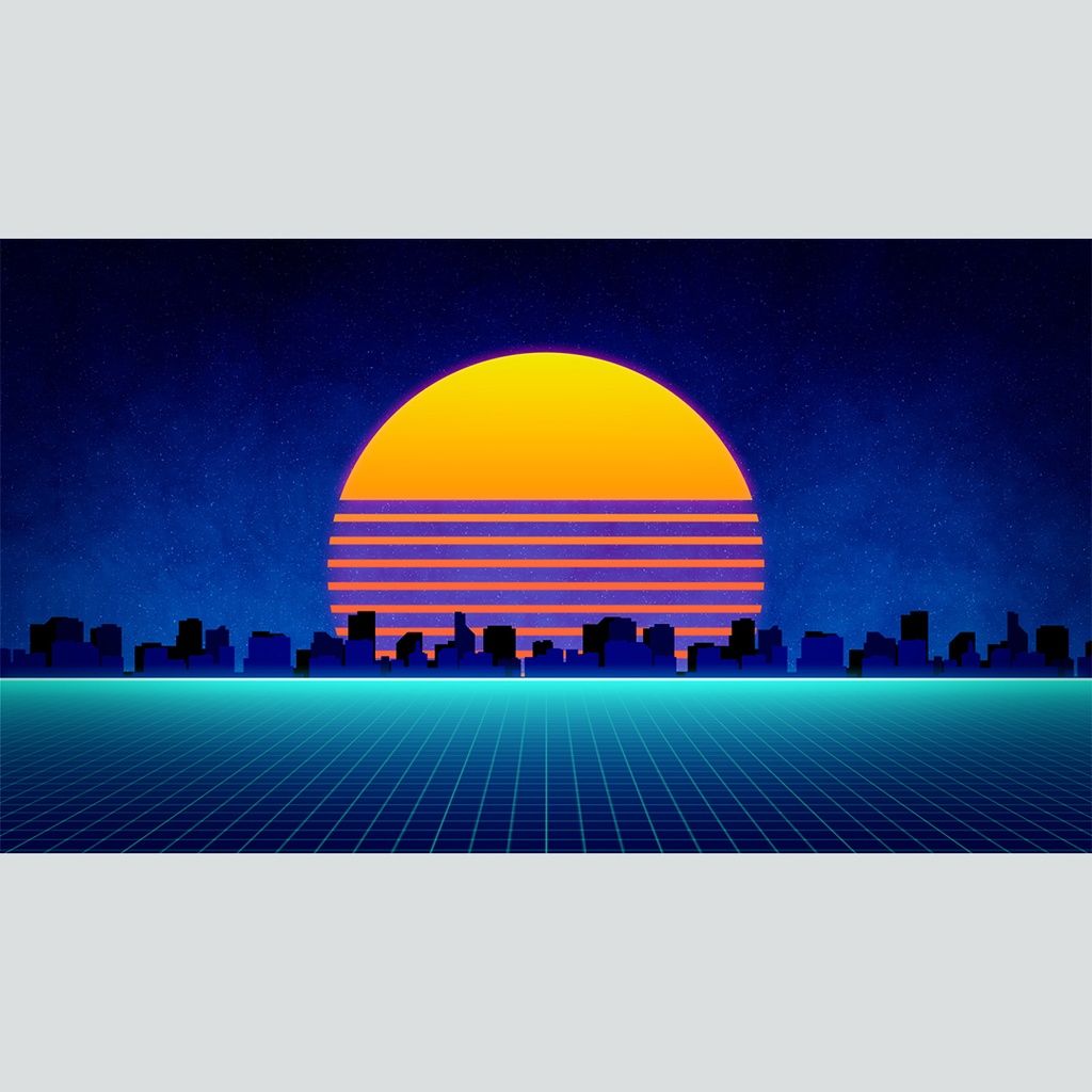 レトロな未来都市の背景
