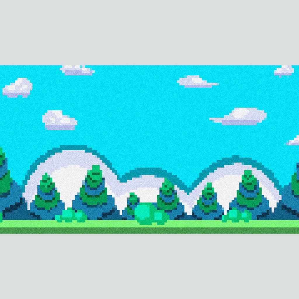 ドット絵のゲーム風背景