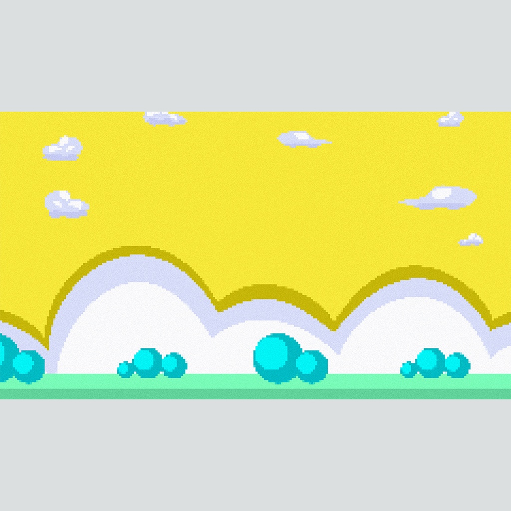 ドット絵のゲーム風背景