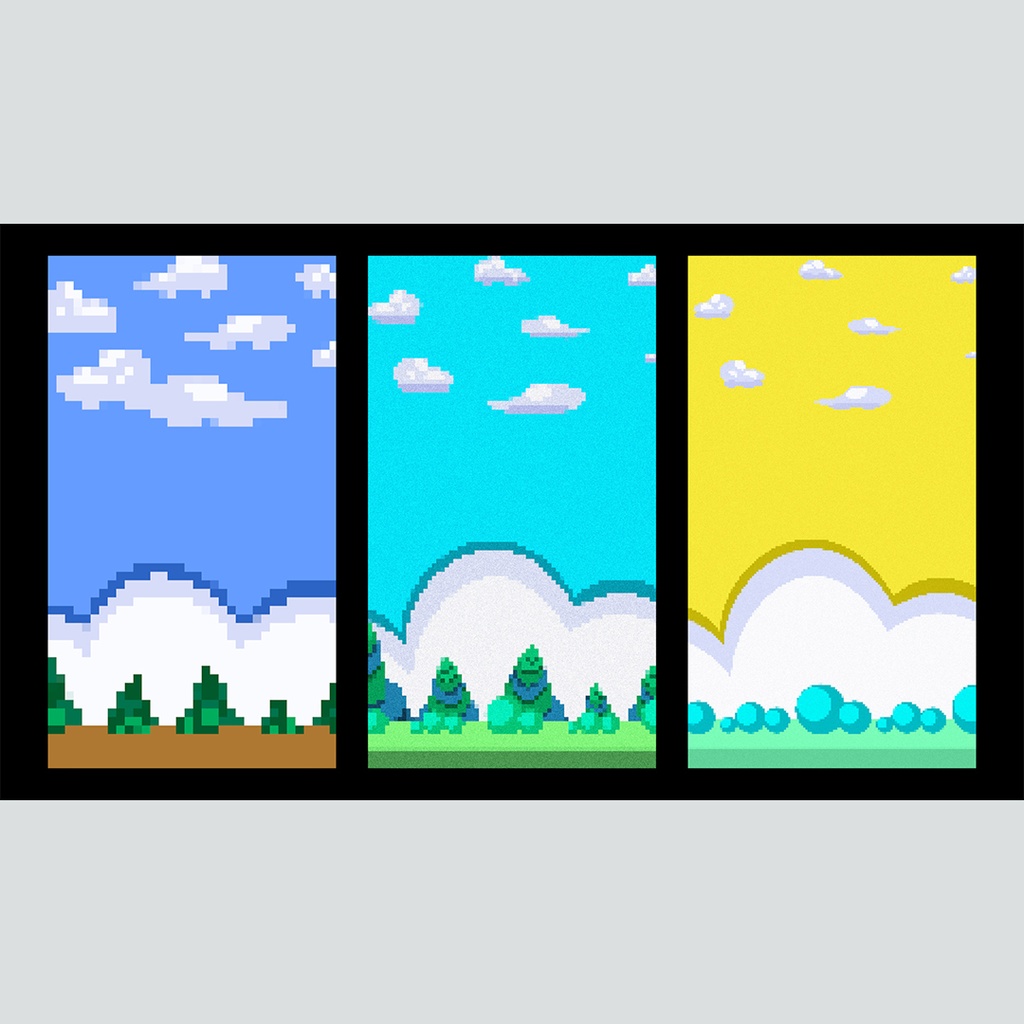 【縦】ドット絵のゲーム風背景