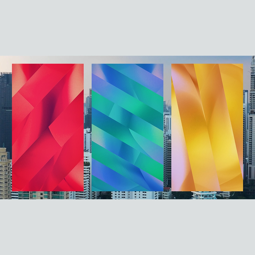 【縦】カラフルなストライプのトランジション