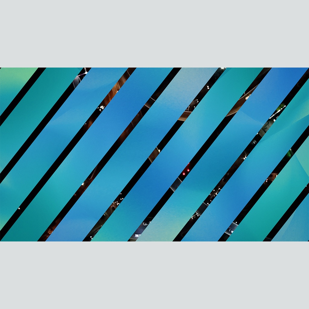 カラフルなストライプの回転トランジション