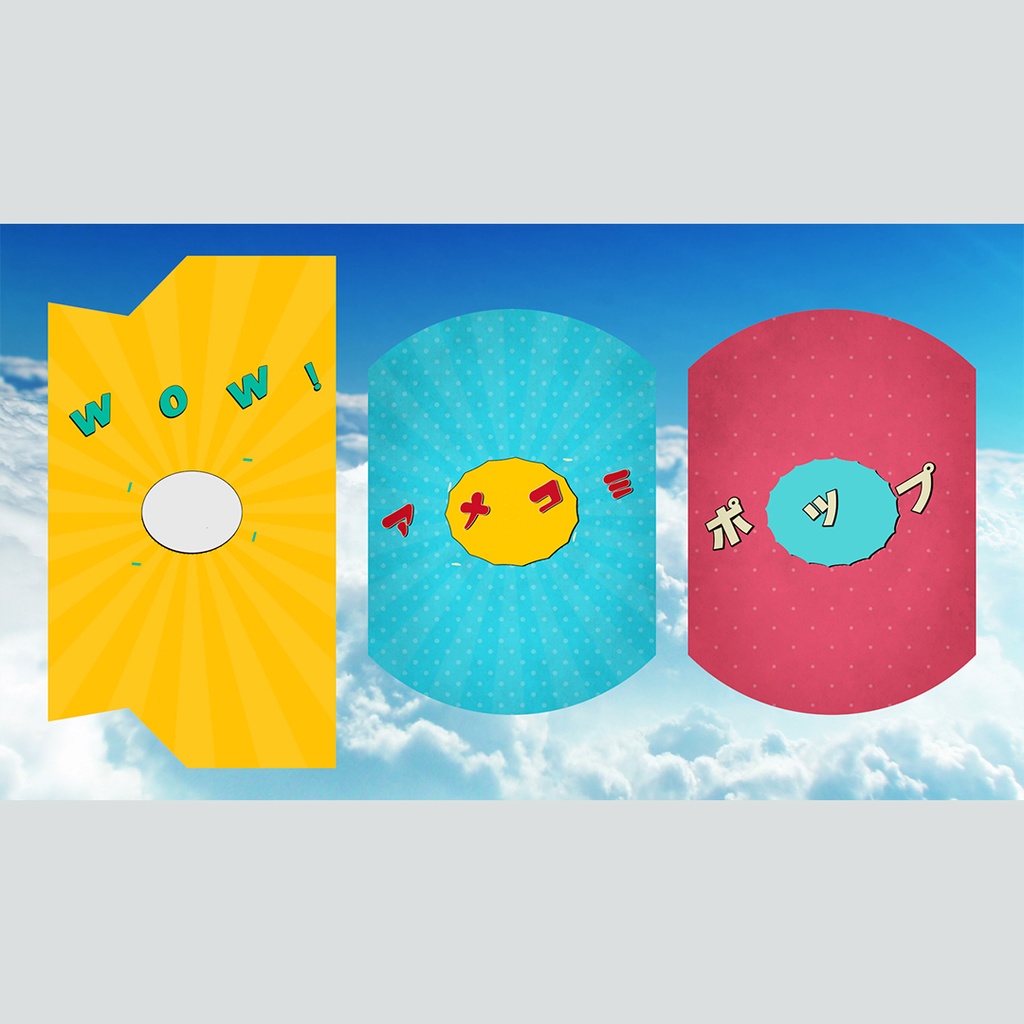 【縦】コミック吹き出しタイトル