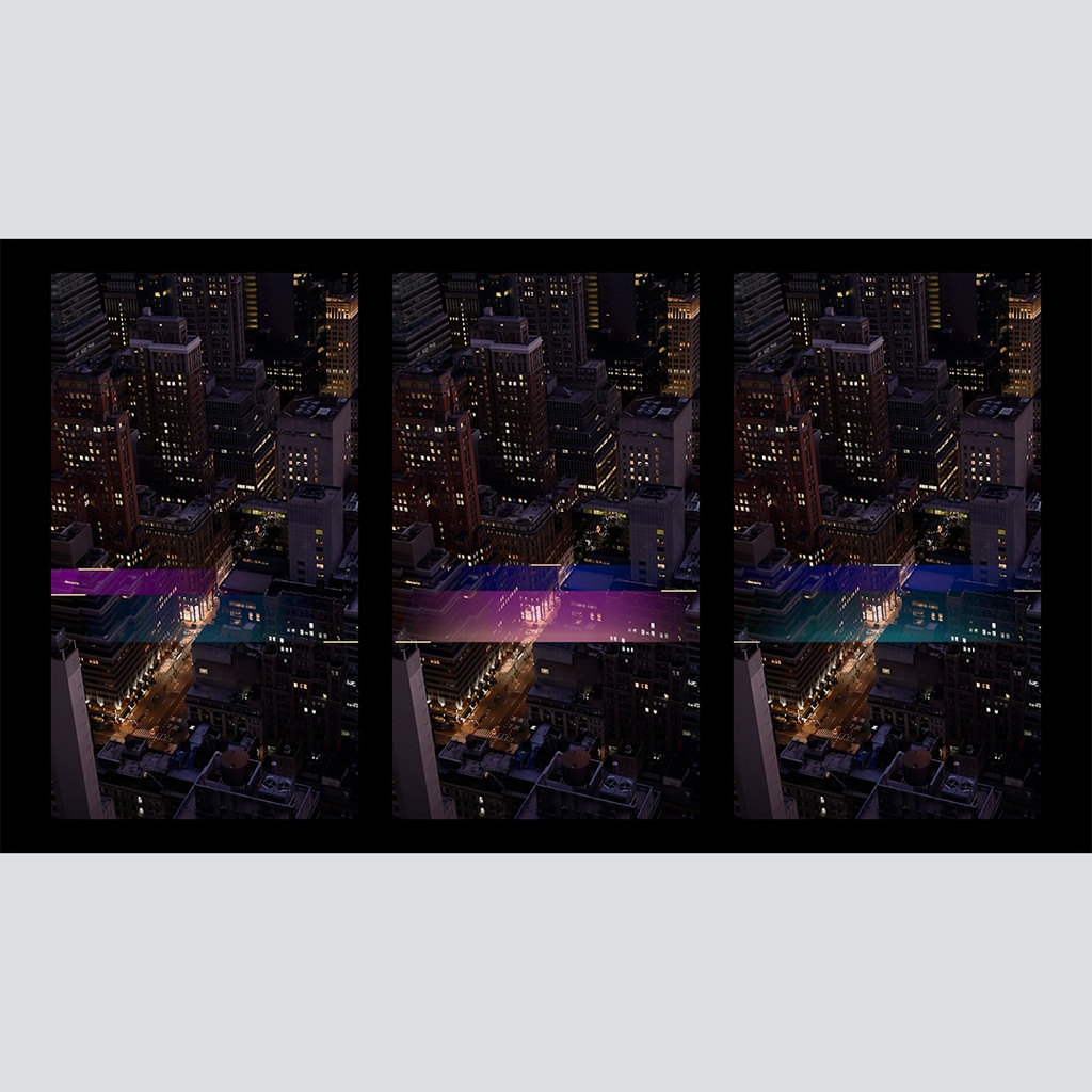 【縦】豪華なガラス風のテロップ