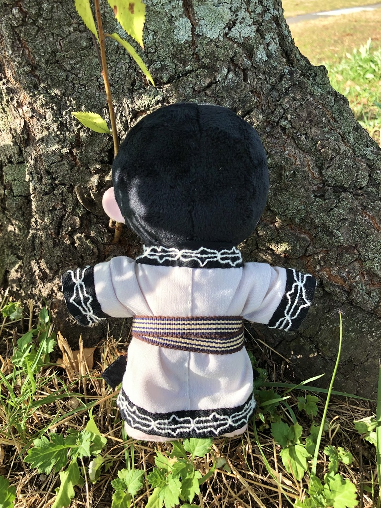 白い刺繍の着物