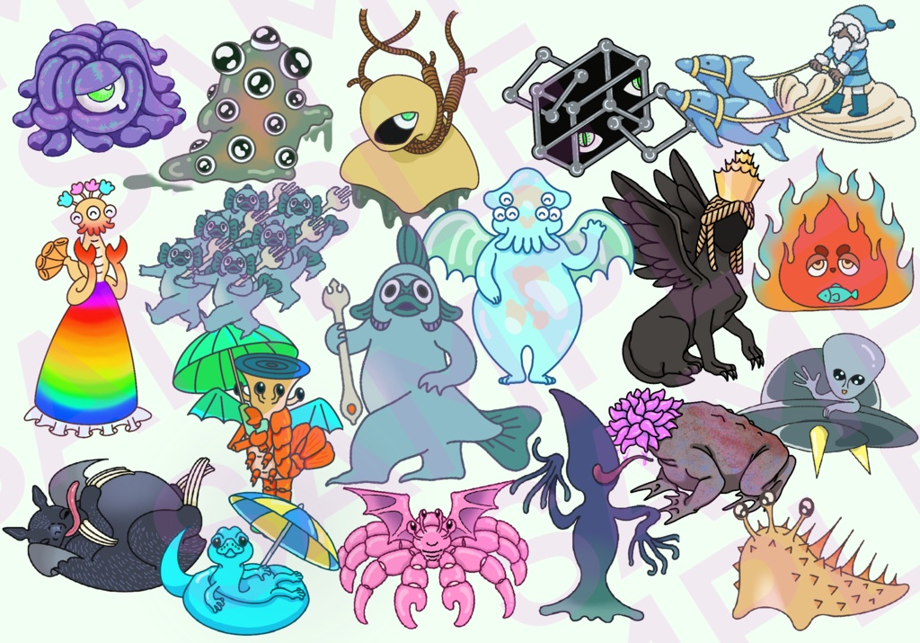 ゆるふわ神話生物素材 【SPLL:E195947】