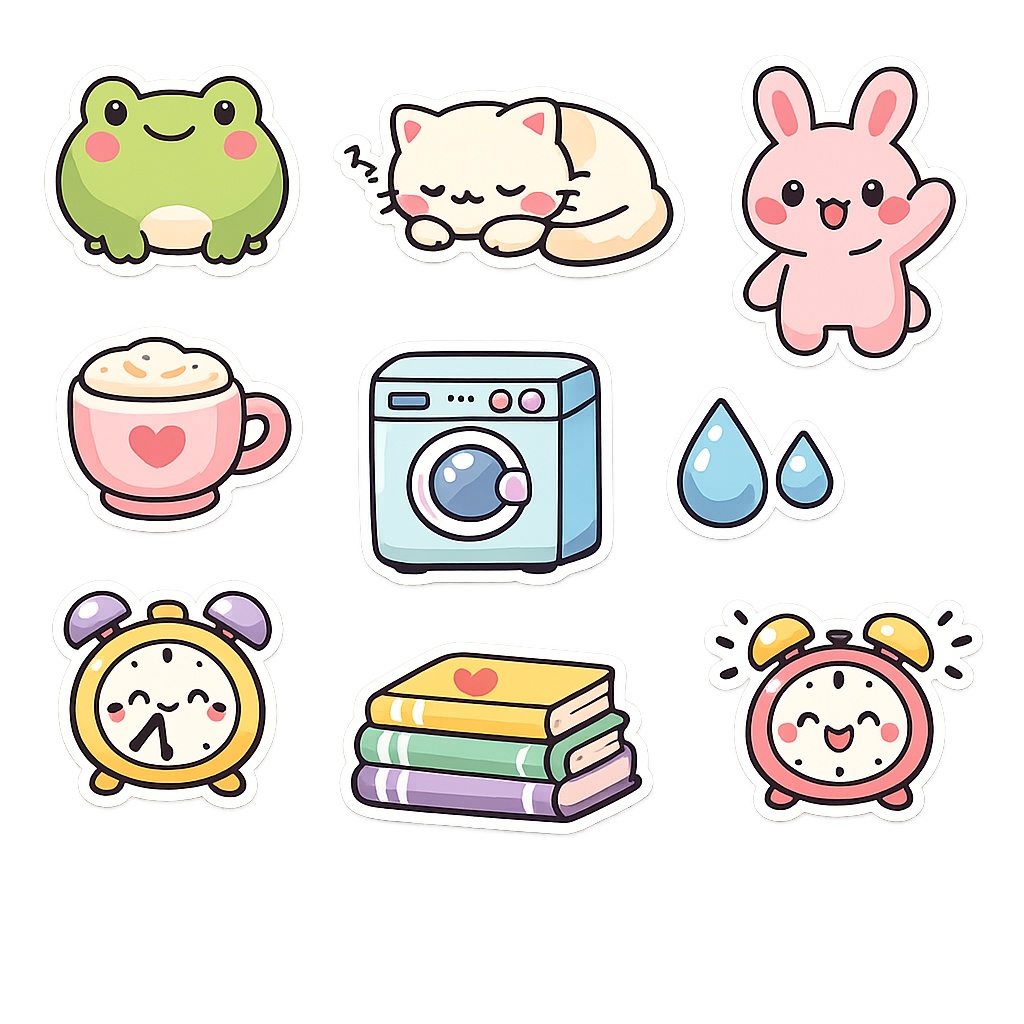 ゆるふわステッカー