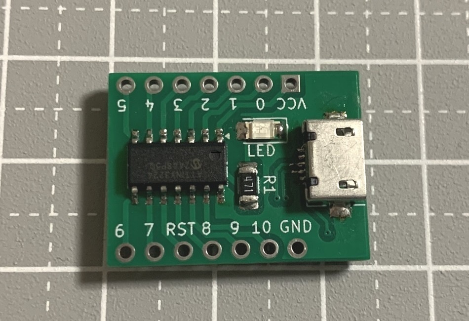 Arduino対応Attiny3224マイコンボード