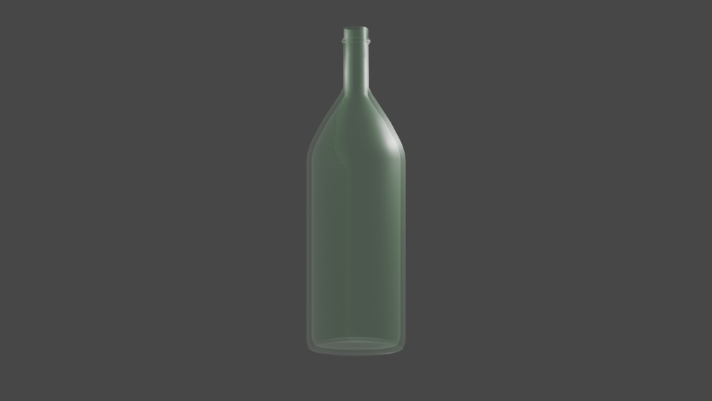【無料あり】水入り瓶＆空瓶（３Ｄモデル）