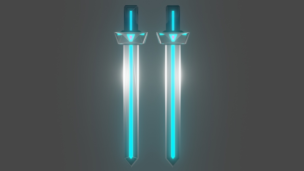 近未来武器三点セット(3Dモデル)